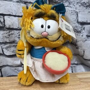 1981 Dakin Garfield Furry Tales Goldilocks 9" Plush Stuffed.